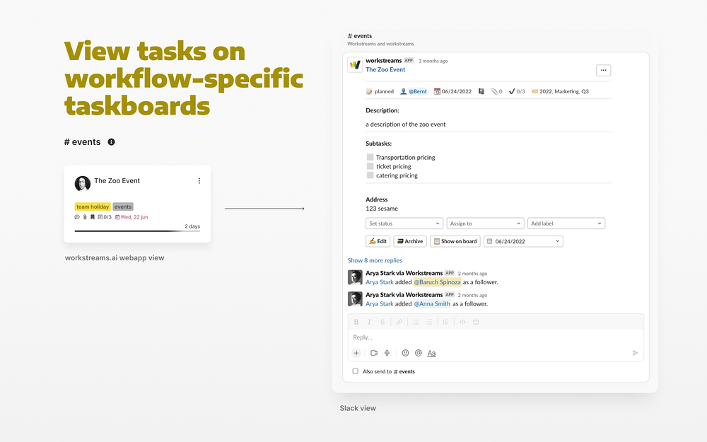 Workstreams for Slack