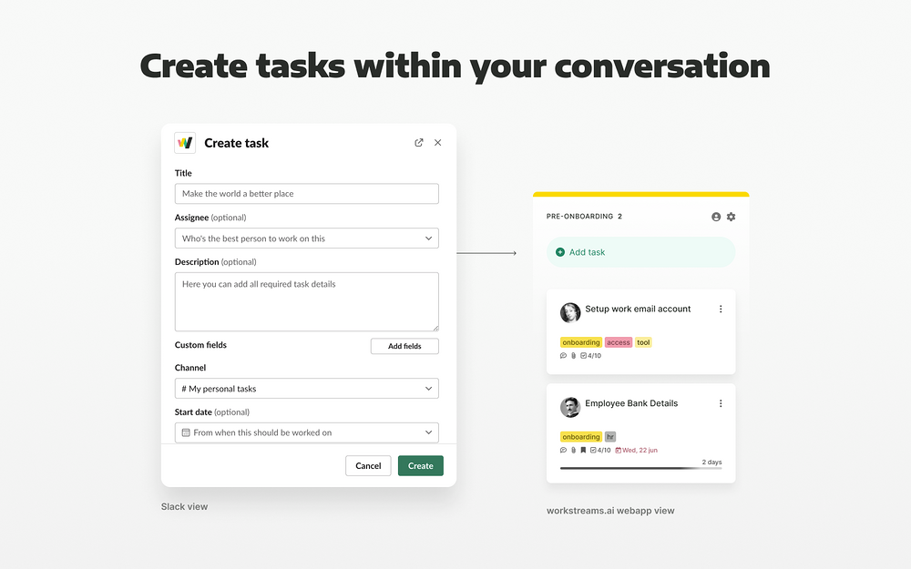 Workstreams for Slack