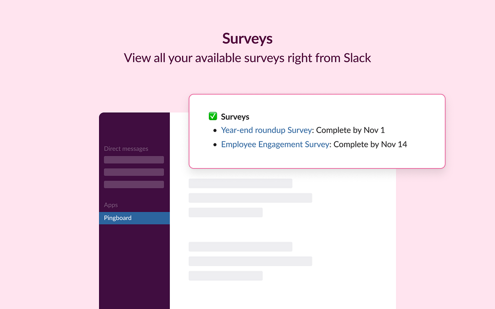 Pingboard for Slack