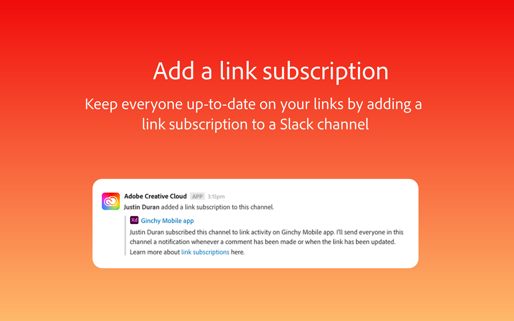 Adobe Creative Cloud for Slack