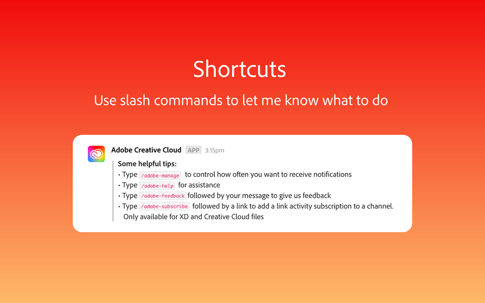Adobe Creative Cloud for Slack