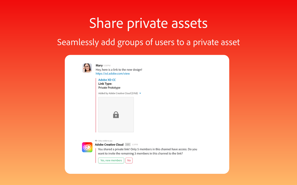Adobe Creative Cloud for Slack
