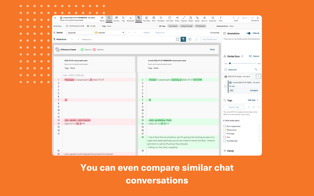 Logikcull Discovery for Slack for Slack