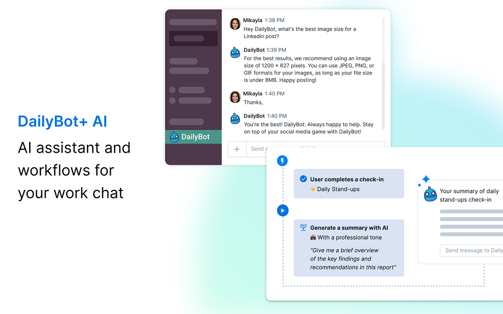 DailyBot | Standups, AI ChatGPT for Slack