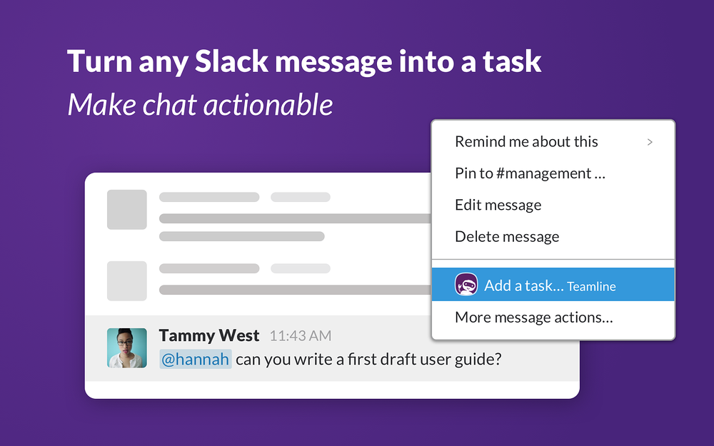Teamline for Slack