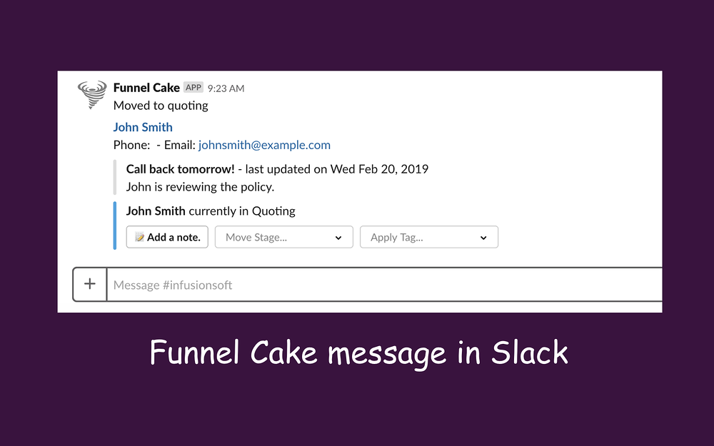 Funnel Cake for Slack