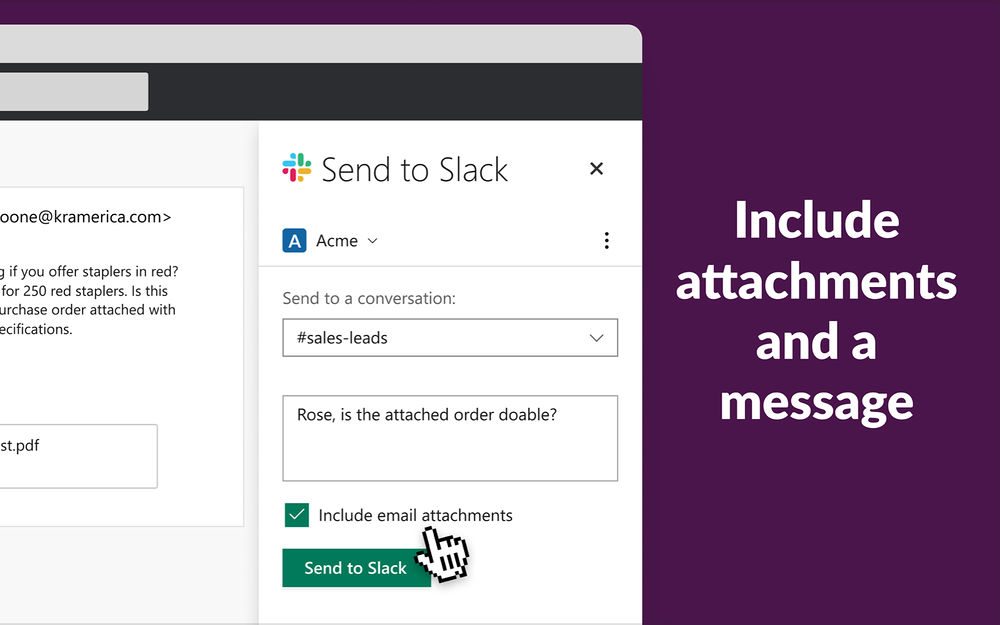 Slack for Outlook for Slack