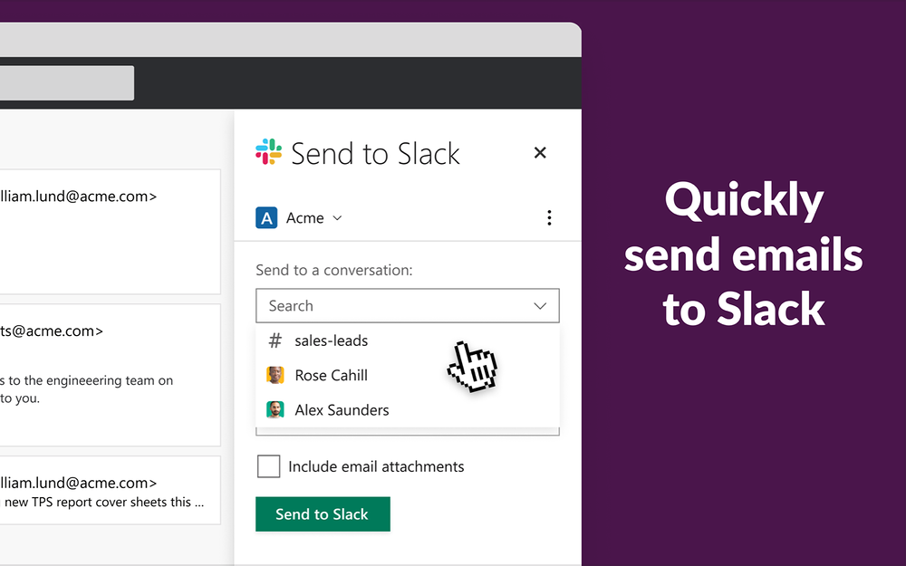 Slack for Outlook for Slack