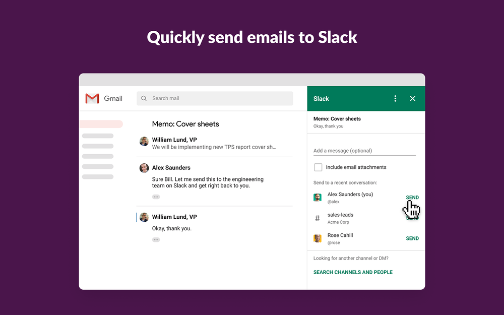Slack for Gmail for Slack