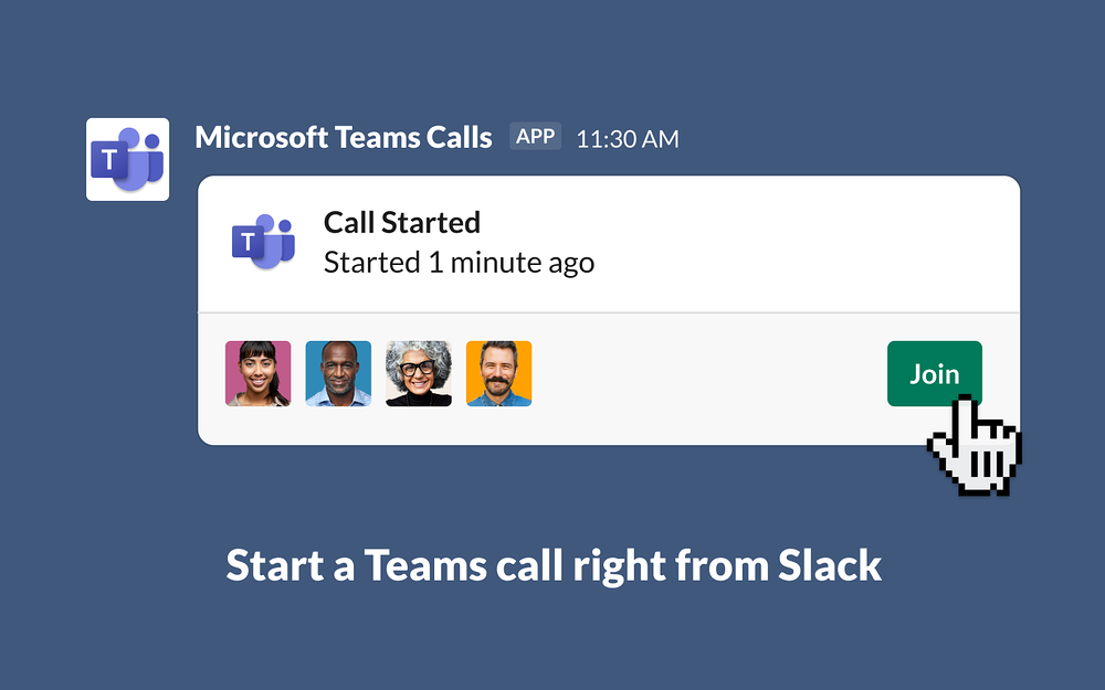 Microsoft Teams Calls for Slack