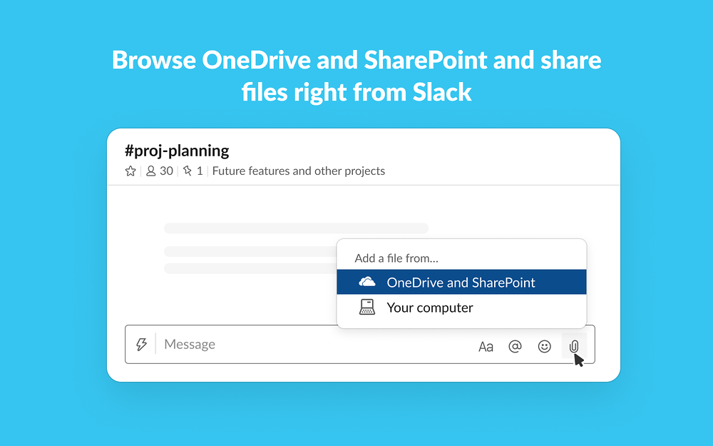 OneDrive and SharePoint for Slack