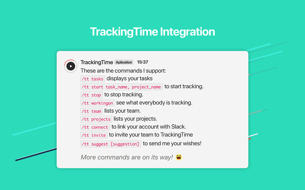 TrackingTime for Slack