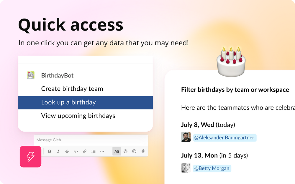 BirthdayBot for Slack