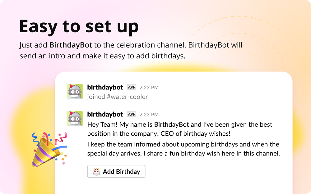 BirthdayBot for Slack
