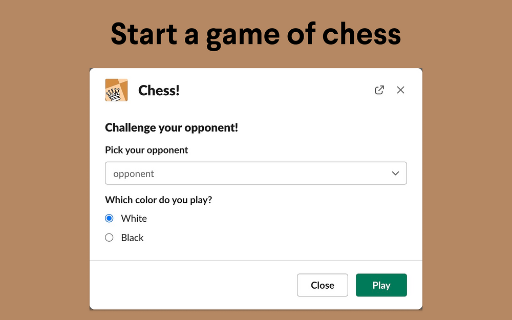 ChessBoard for Slack