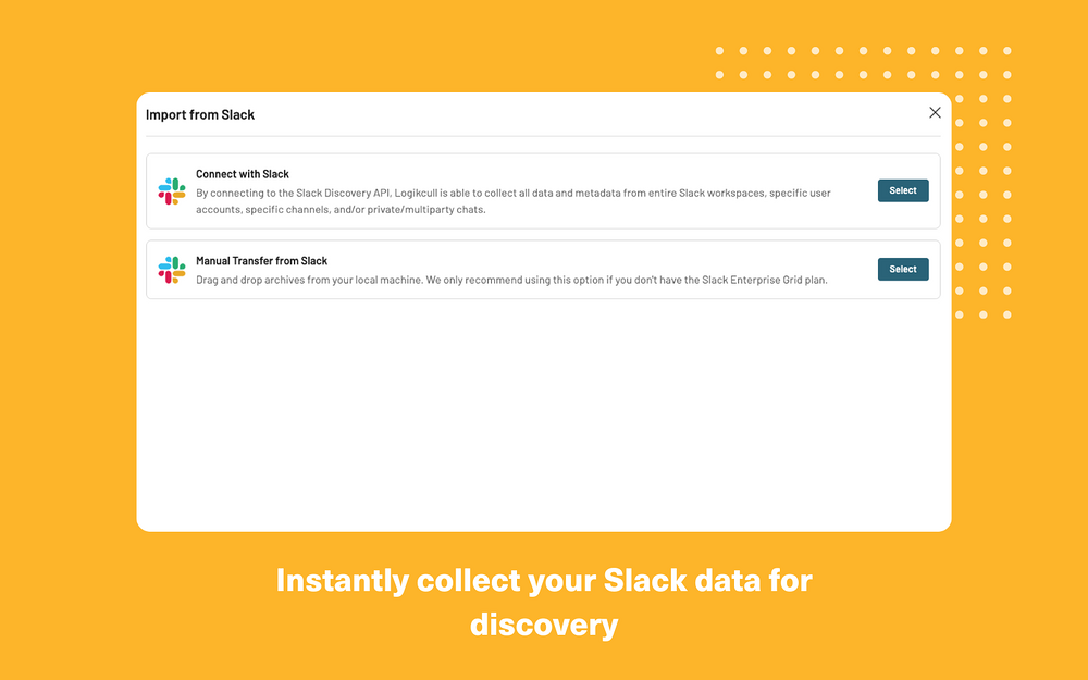 Logikcull Discovery for Slack for Slack