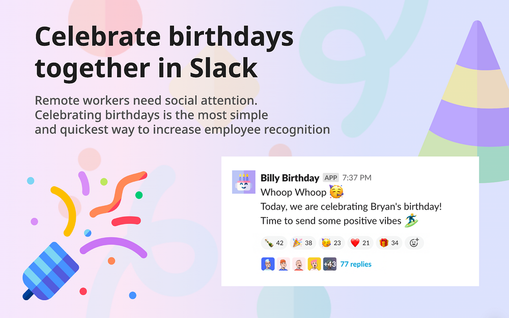 Billy (The Birthday Bot) for Slack